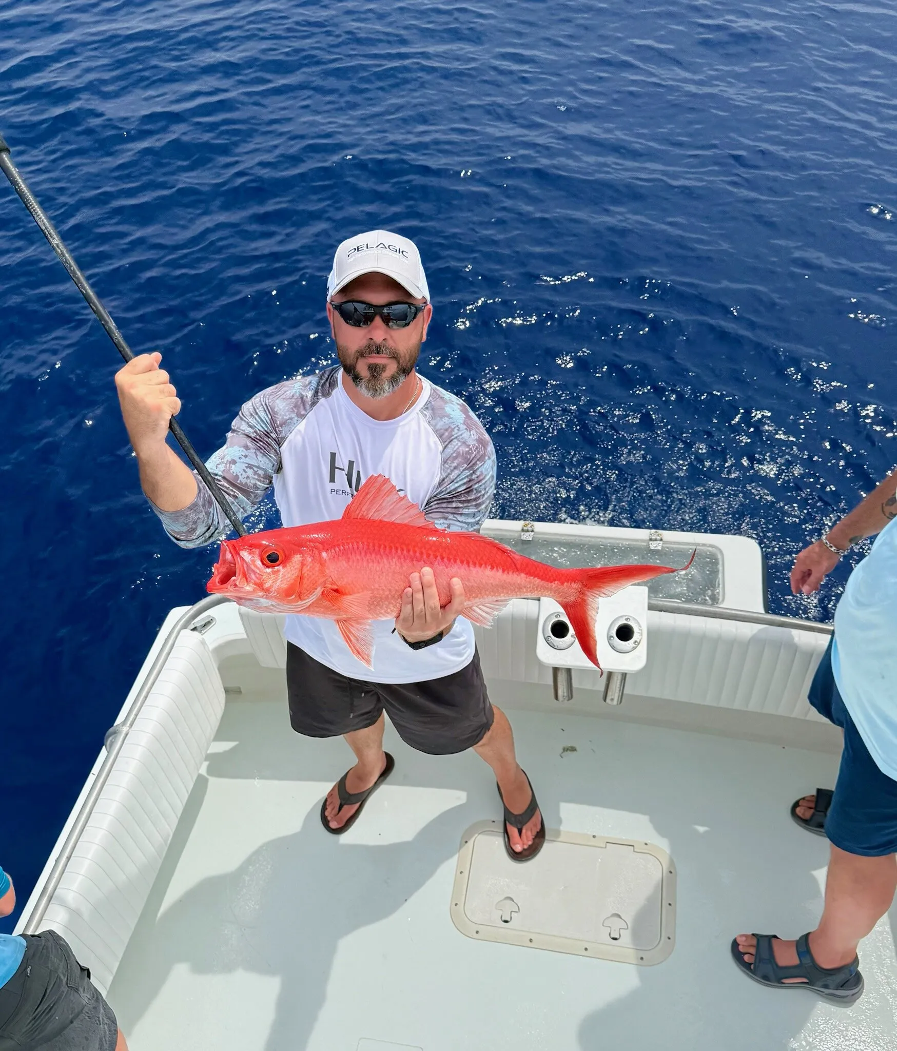 Angler with a deep water snapper