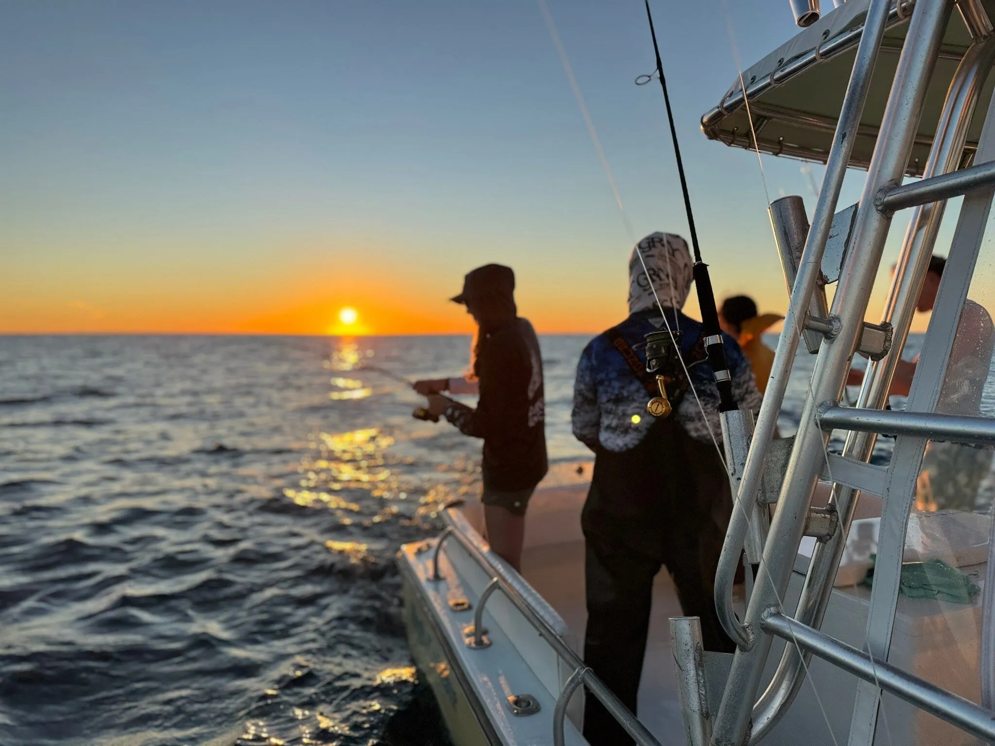 Fishing into the sunset